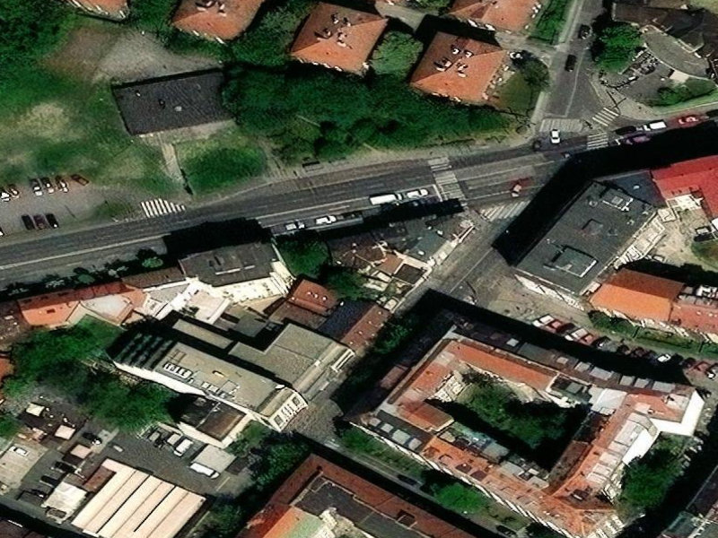 Angular Shadows Over Senec Rooftops