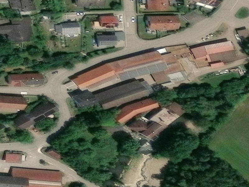 Bobingen's Red-Roofed Barracks
